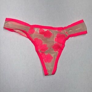 PINK VICTORIA SECRET, Mesh Thong, Small
